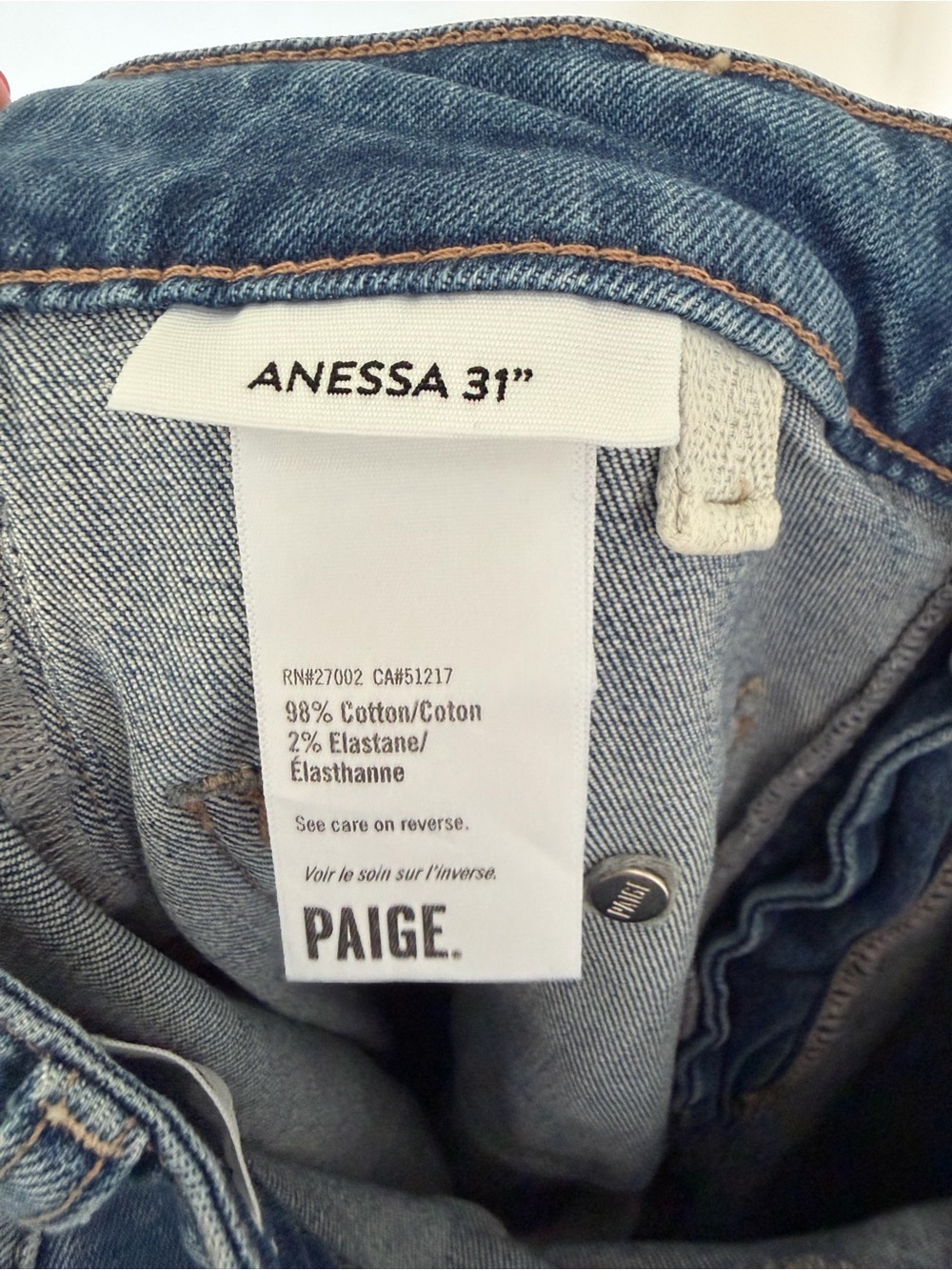 PAIGE Classic Wide-Leg High-Rise Jeans - Medium Blue - Picture 12 of 12
